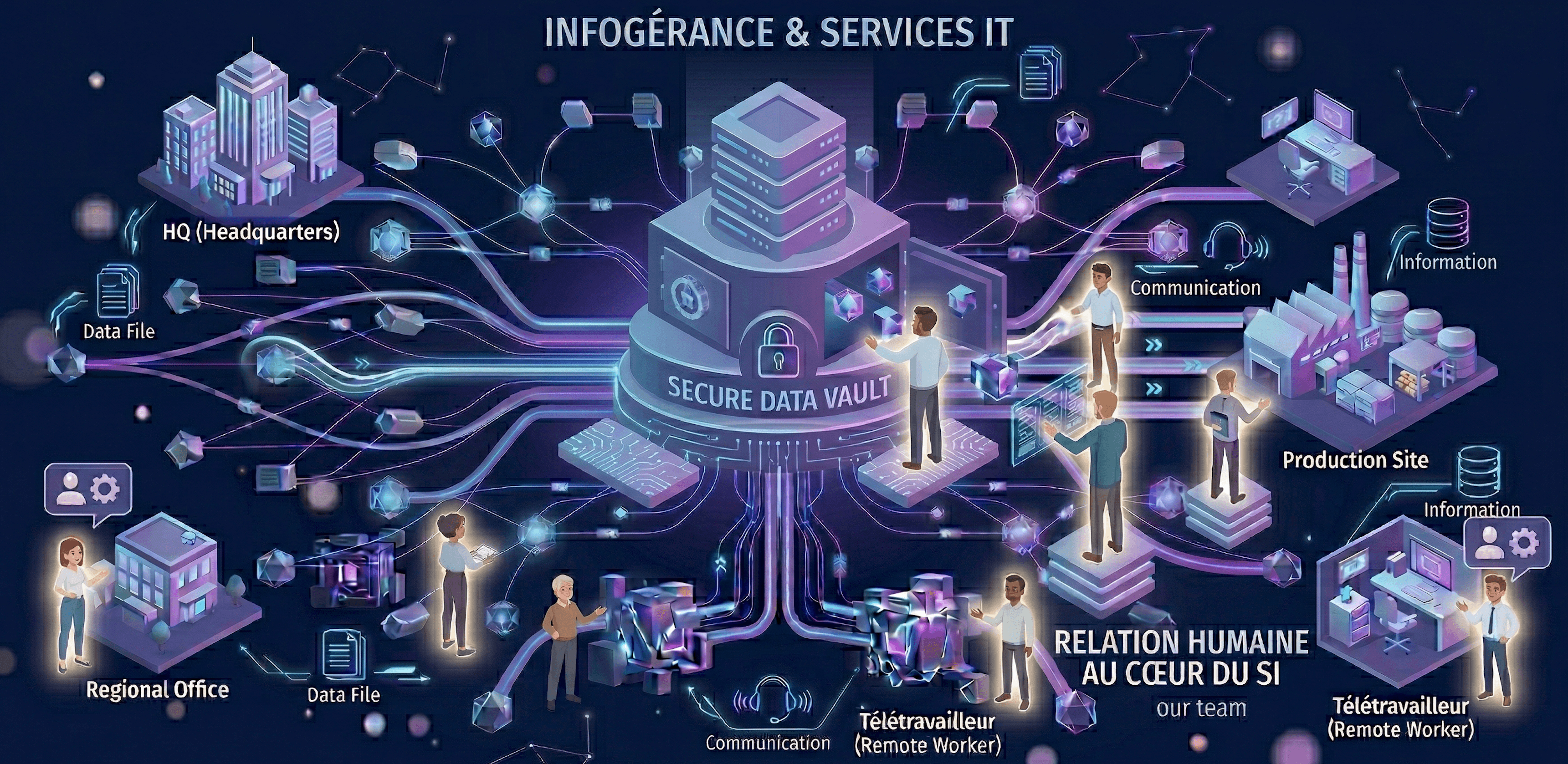 Illustration infogérance et services IT